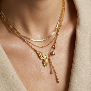 Butterfly Drop Necklace