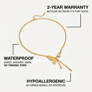 Butterfly Drop Necklace